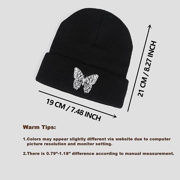Unisex Slouchy Beanie Hattar Vinter Varma Stickade Mössor För Kvinnor Män