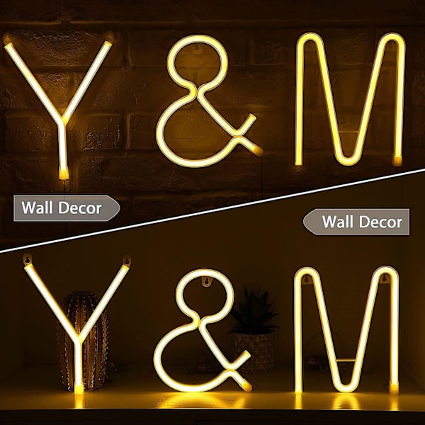 Led-neonkattovalaisin, aakkosnumeerinen symboli, neonvalo langattomalla kaukosäätimellä