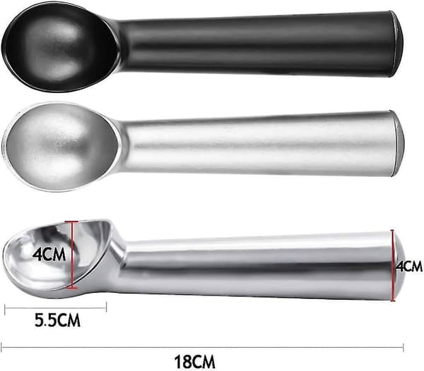 Iskremøse i aluminium/profesjonell non-stick iskremøse/3 deler