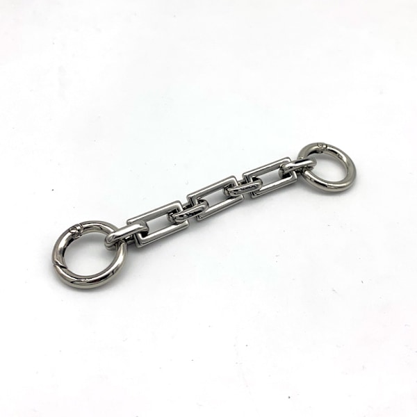 2 st förlängningskedjor i legering för handväskor, gör-det-själv-kedjor för handväskor (silver)