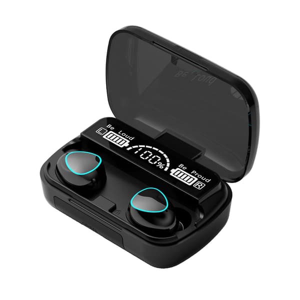 M10 IPX7 Bluetooth 5.0 Headset Trådlösa Öronproppar Hörlurar Stereo Hörlurar A