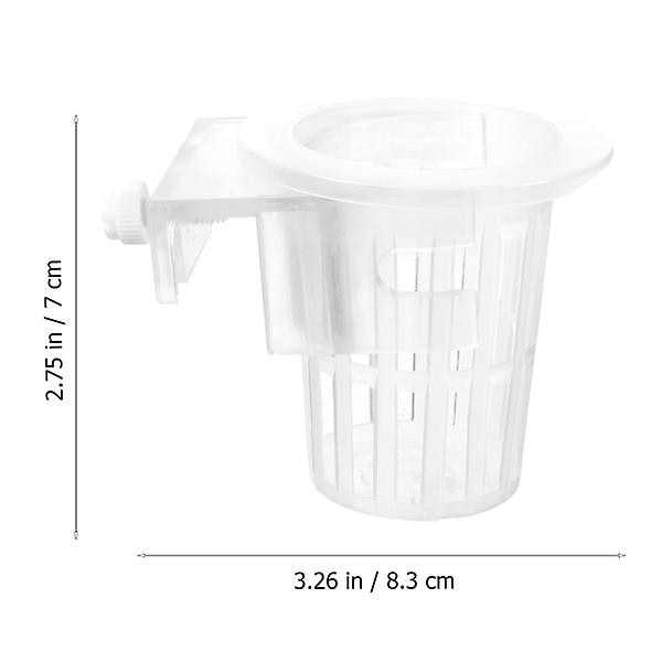 2 kpl vesikasvikorit Hydroponinen kasvikiinnityskori Akvaarion kasvitelinekori Kasviverkko (8,3 x 7 cm, läpinäkyvä)