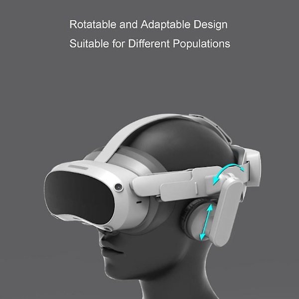 Øre til PICO 4 Headset Forbedret Headset Lyd Støjreduktion Øremuffe Panel Lydkoncentration（Hvid）