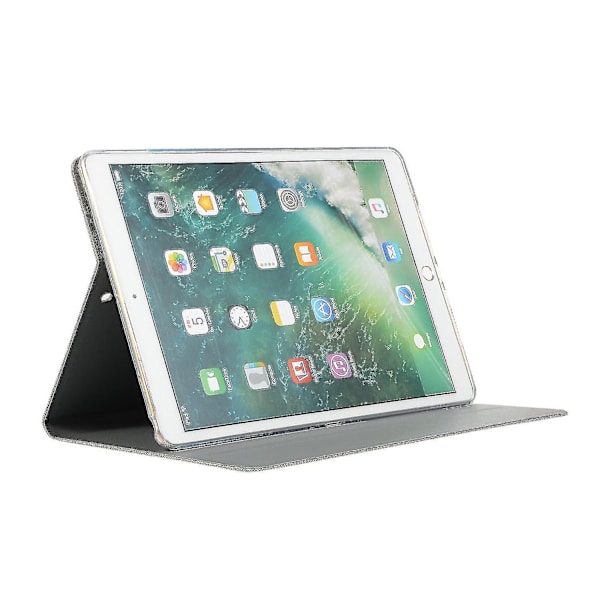 Smart Stand Læder Tablet Etui Skal til iPad 10.2 (2021)/(2020)/(2019)（Style D iPad 10.2 (2020)，Lysegrå, Lysegrå）
