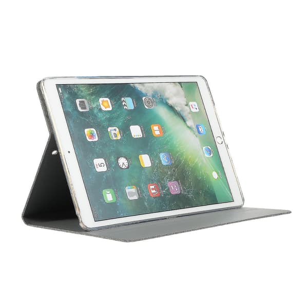 Smart Stand Lær Tabletholder Deksel for iPad 10.2 (2021)/(2020)/(2019)（Stil D iPad 10.2 (2020)，Lysegrå, Lysegrå）