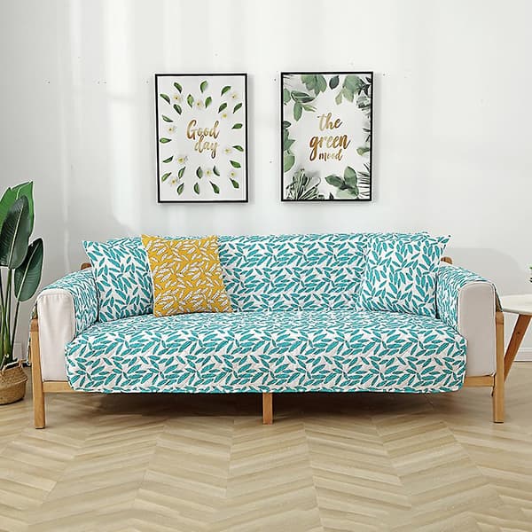 Lenestolbeskytter sofa teppe sklisikkert sofa teppe 1 stk cyan