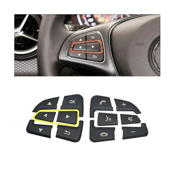 Ratknapper til bilrat, knapper til rat, til Glc X253 C-klasse W205 Cla Gla A-klasse X156 C117
