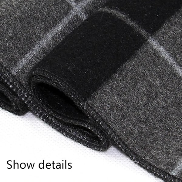 Halsduk Herr Stickad Halsduk Dam Varm Höst Vinter Halsduk, Herrhalsduk Basic Klassisk Modern Elegant Varm Lång Vinterhalsduk(2)