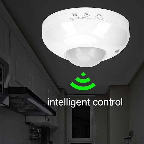 Led-taklampe bevegelsessensor, Led-sensorlys bevegelsessensor 360 grader