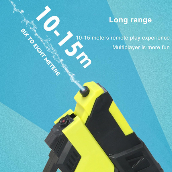 Split Double Gun Vattenblåsare Pistol Skjuter 20ft Pool Spruta Pistol för Utomhus Sommar Kul