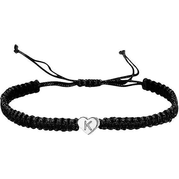 14k hvitt gullbelagt hjerte-strenger armbånd for kvinner menn tenåringsjenter gutter håndlaget tau flettet armbånd minimalistiske smykker matchende par br