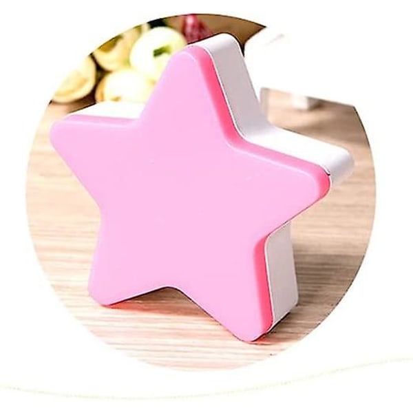 Dww-(Rosa) Stjärnhimmelsnattlampa, energibesparande LED-nattlampa för barn, nattlampa med stickkontakt, nattlampa med ljussensor, smart nattlampa,