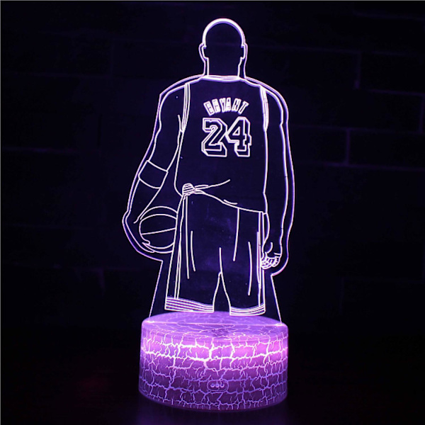 LED Basketball-spiller Natlys 3D Illusion Lampe