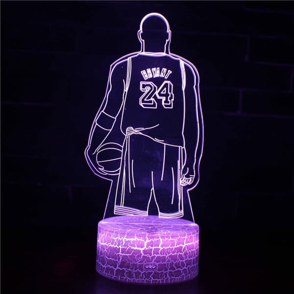 LED Basketballspiller Natlampe 3D Illusionslampe
