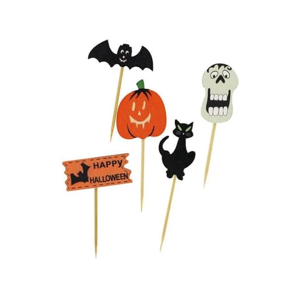 Halloween cupcake dekorasjonssett