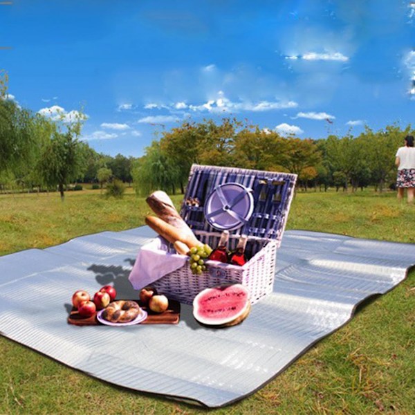 Utomhus Camping Picknick Aluminium Sovmöjlighet Matta 200x150cm