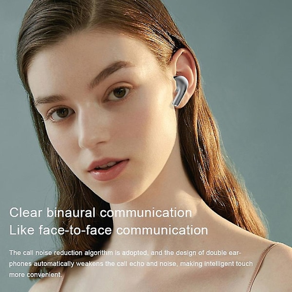 Tws Trådløse Bluetooth5.3 Ørepropper Hifi Stereo Surround Sound Musikk Hodetelefoner Berøring Kontroll Håndfri Støydempende Ørepropper Åpne Dekselet Og Koble Til