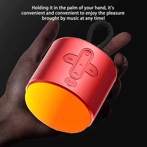 Bärbara Bluetooth-högtalare, 7 timmars speltid, 20 meters Bluetooth-räckvidd, förbättrad basmikrofon