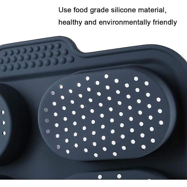 Minibaguettebakplåt, brödkrispningsbricka, non-stick perforerad form, för brödkrispningsbricka, limpbakform