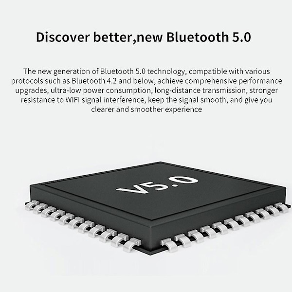 [bluetooth5.0 8d Hifi Surround] Tws Bluetooth-kuulokkeet Langattomat stereo-kuulokkeet Vedenpitävät urheilukuulokkeet Cvc8.0 Melunvaimennus Bluetooth-kuulokkeet