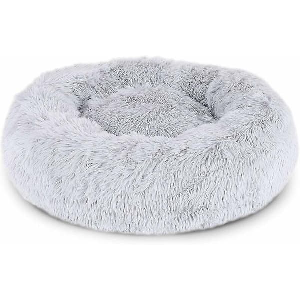 Rund hundkorg kattkudde munkkorg 50 cm (m) Ljusgrå