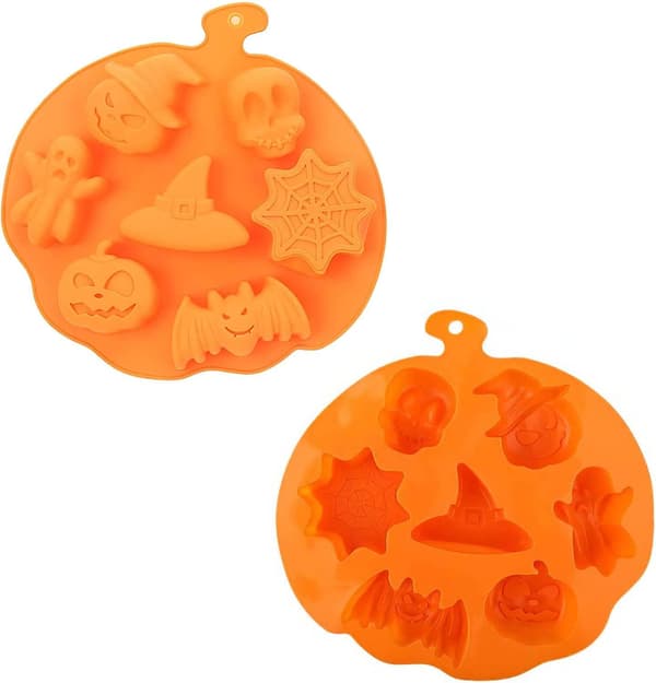 Silikonform för pumpa, Halloween, jul, spöke, pumpa, muffinsform, måne, godis, kakform, iskubform