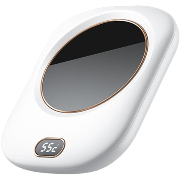 1 stykke USB-isoleret Coaster Smart Termostat Coaster 55 graders varm Coaster Tre gear opvarmet Coaster - Hvid