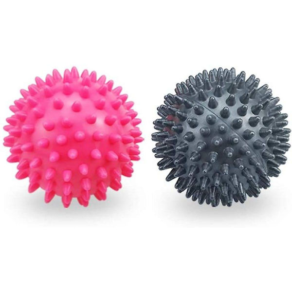 Set med 2 igelkottbollar med nubbar, igelkottboll, massagebollar