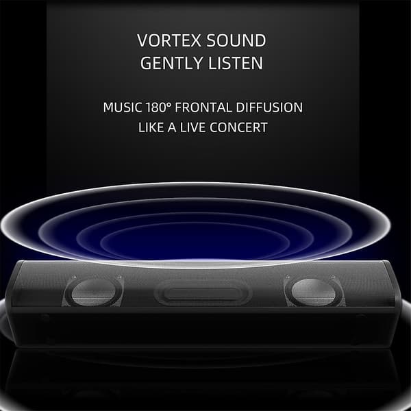 Liten Bluetooth-högtalarkabel Mini Bar Lång remsa 3D Surround Bas Bärbar högtalare Subwoofer för PC