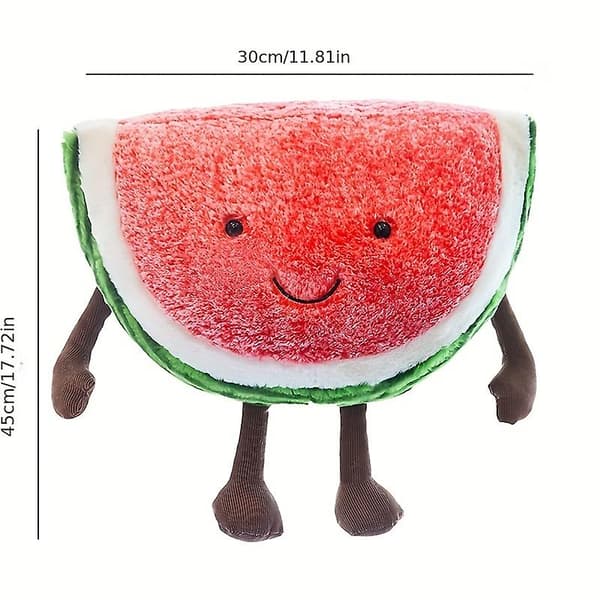 Cartoon Cherry Expression Plush Pillow Fruit Watermelon Doll Simulation Doll Batch（Cherry）