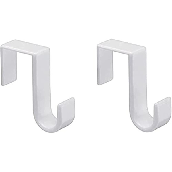 2-pack över dörrkrok, vit, W, 2-pack