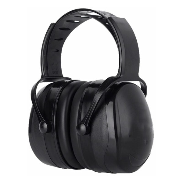Komfortable, justerbare støjreducerende hovedtelefoner til voksne med 38dB SNR-dæmpning til højlydte eller stressende miljøer - Sort