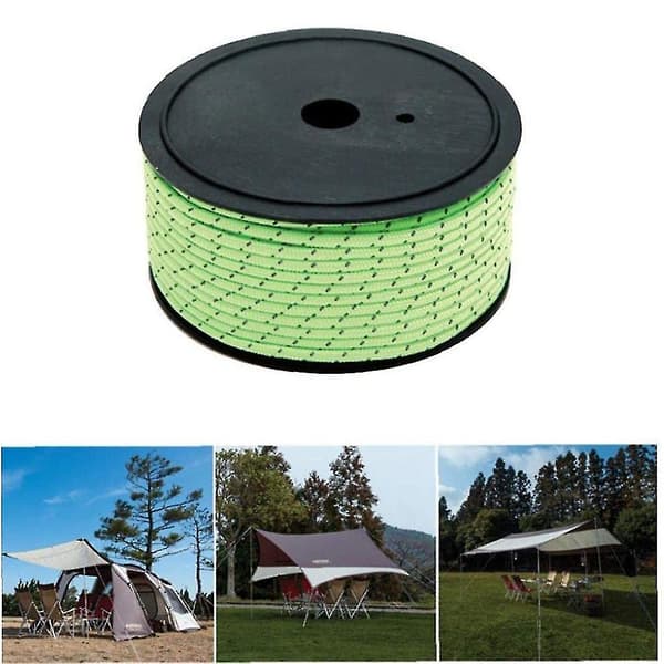 Reflekterende telt camping lysende barduner 50m for utendørs camping