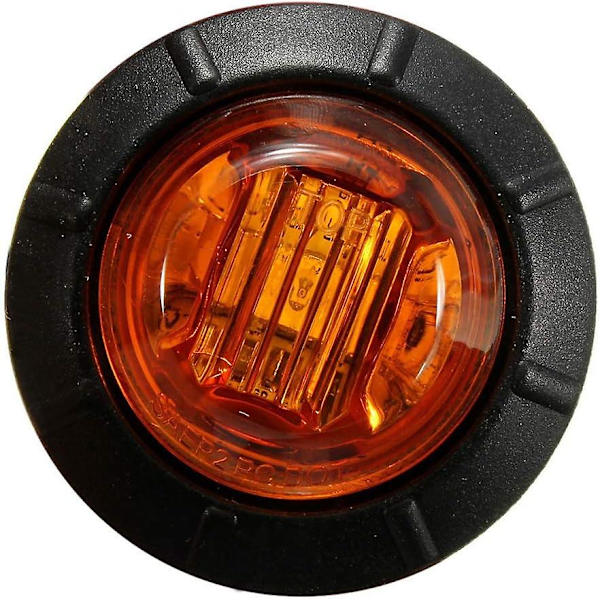 Vanntett 3/4\" Rund Led Foran, Bak, Side, Bil Eller Lastebil Markørlampe, 12v