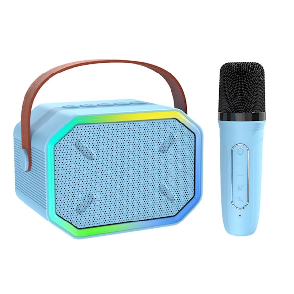 Bluetooth-högtalare Trådlös mikrofon för hemma-ljud Karaoke-maskin, Bluetooth 5.3 Uppladdningsbar PA-system Scen Subwoofer, Bärbar mikrofonhögtalare