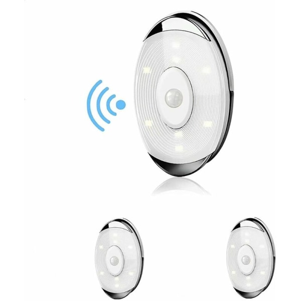 3-pack trådlös inomhus rörelsesensor Light Spot LED sladdlös LED skåpbelysning,,ladacèe