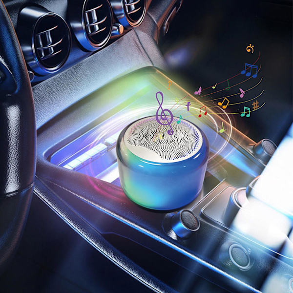Pieni Bluetooth-kaiutin Mini Bluetooth-kaiutin, Langaton Bluetooth-stereo, Subwoofer Vahva Ääniefekti Monivärinen Valo Pieni Stereo