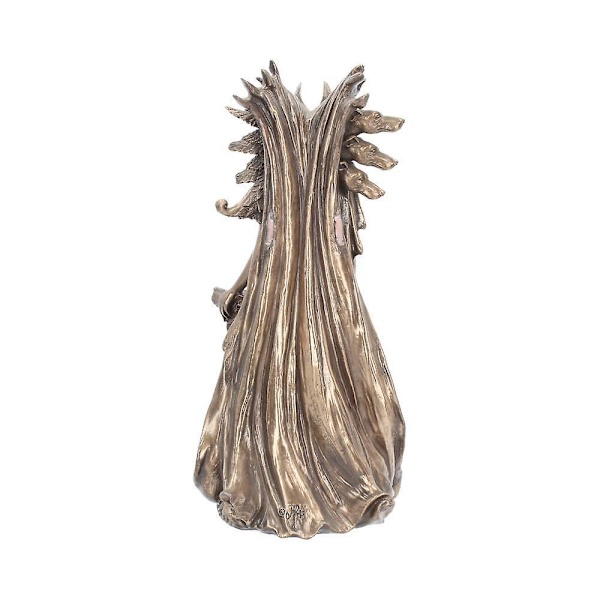 Gresk magisk gudinnestatue Hektor og hund resin ornament