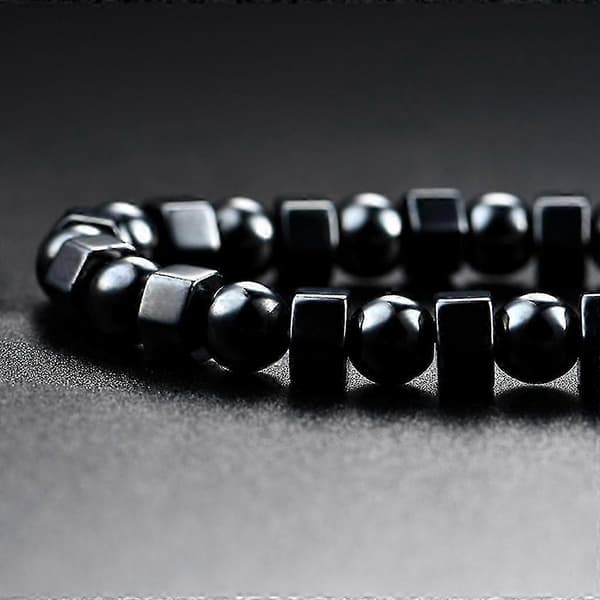 Halsband för läkning, magnetisk terapi, svart hematit, smärtlindring