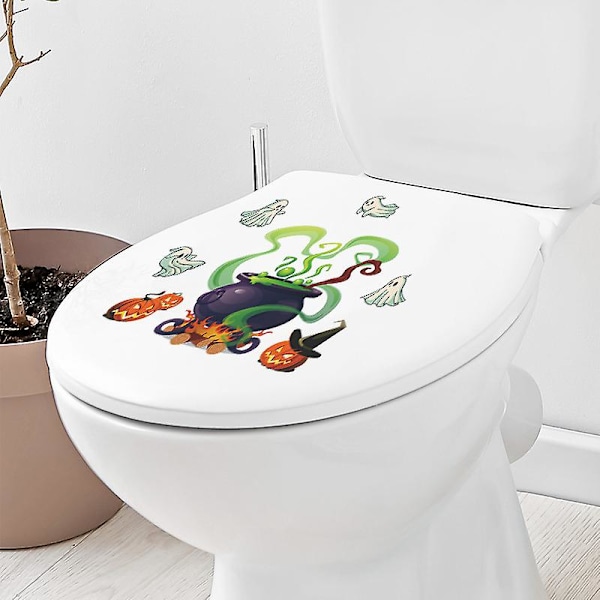 Dww-Halloween-sarjakuva kurpitsa noita keitto lasten kylpyhuone kylpyhuone wc kodin sisustus seinätarrat itseliimautuvat