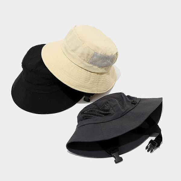 Surfe-fiskerhatt, sommerhatt for solbeskyttelse, solhatter for menn og kvinner Light gray