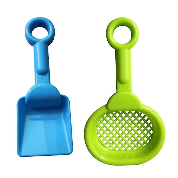 4 st/set Barn Strand Sand Skopor Rake Strand Sand Sikt Leksaksspade Trädgård Strand Sand Sifter Leksaker
