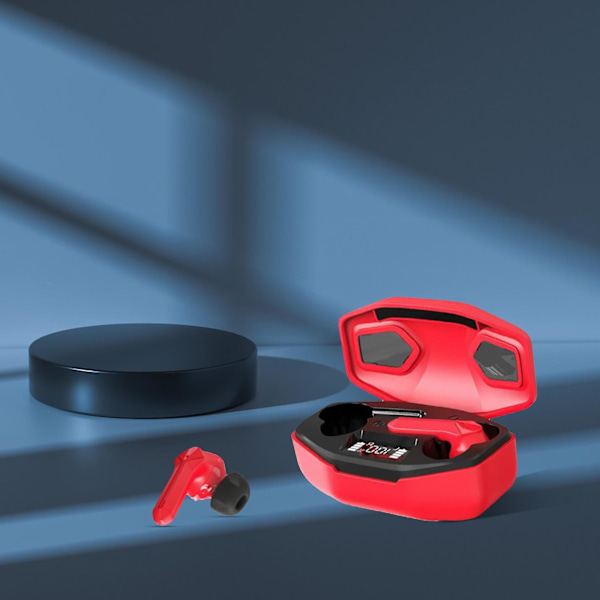 Trådløse ørepropper Bluetooth 5.1 Headset IPX5 LED Batteri Display Med Laderboks Stereo Audio