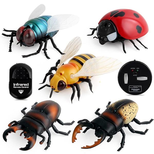 Infraröd RC insektsfjärrkontroll simuleringsmantis skämt skämt trick buggar barn present（10）