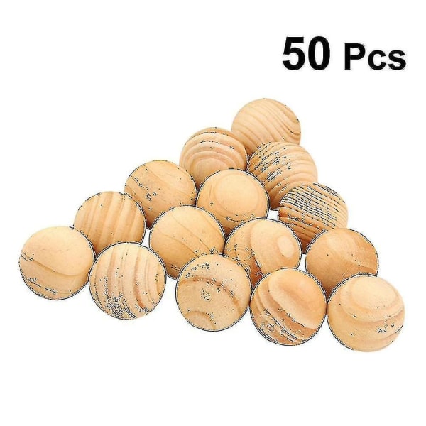 50 st naturliga cederträbollar malavvisande för lådor Förvaringslådor Garderob