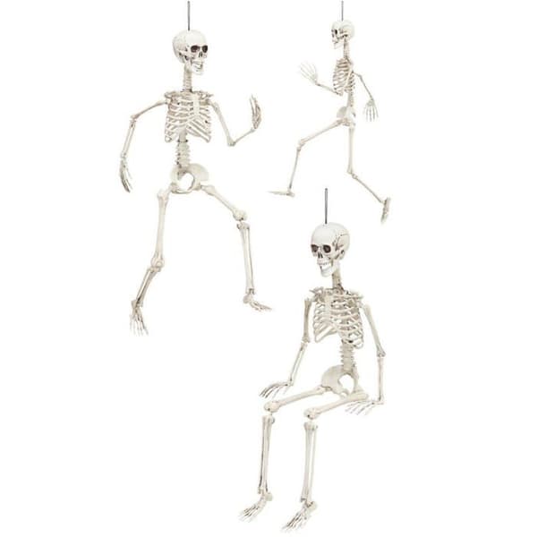 Dekorasjoner og underholdning - 90 cm leddet skjelett til Halloween