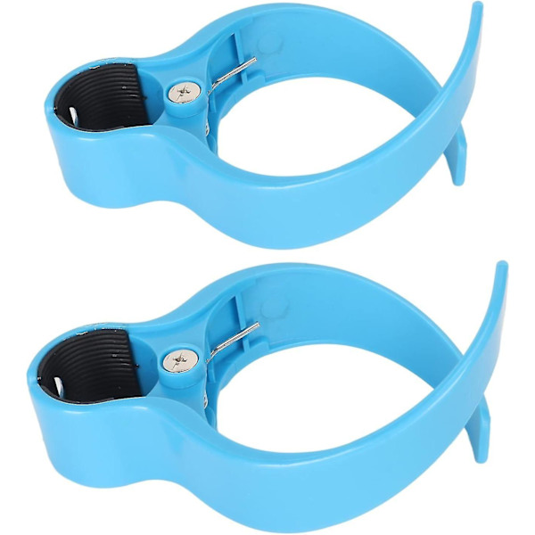 2 kpl bussin mukiteline, sininen säilytysteline koukku ABS kannettava juomateline helppo handsfree juomateline