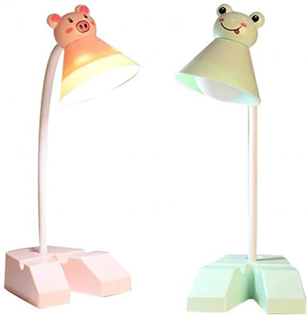 Bordnatlampe til soveværelse, mini tegneserie foldbar til børn