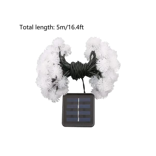 Julepynt 5 meter 20 lys Solar stil Julemælkebøtte dekorativt lys