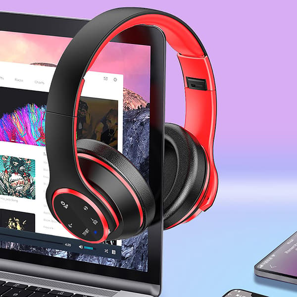 Utomhus Bluetooth-hörlurar Trådlösa - Aural Earmuff Headset Stereo Headset